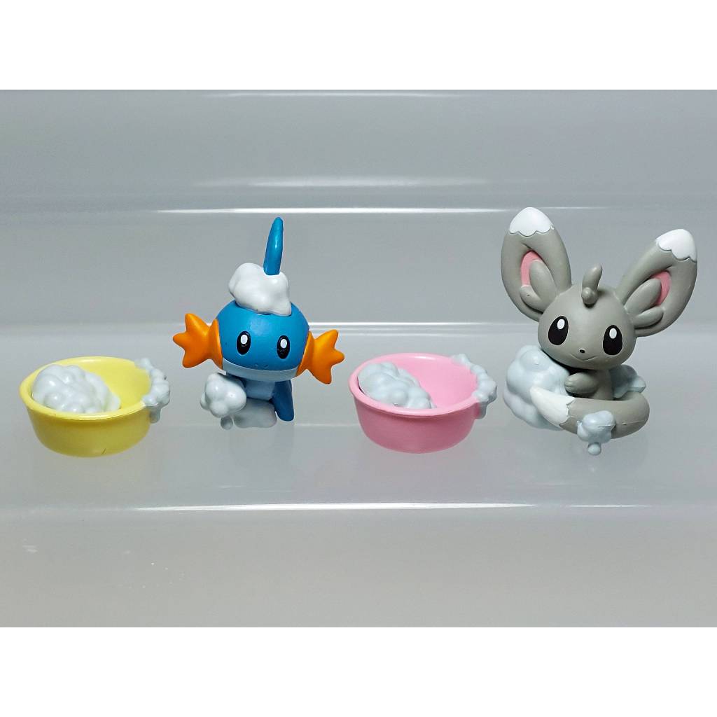 [ของแท้] [มือสอง] Pokemon Minna de Awa Awa Mascot Mudkip Minccino Figure T-ARTS