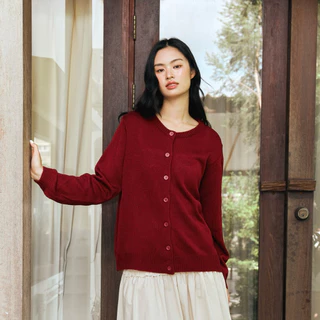 Anya cardigan เรียบ คาร์ดิแกน ไหมพรม คอกลม oversize plussize ยืดเยอะ ตัวสั้น