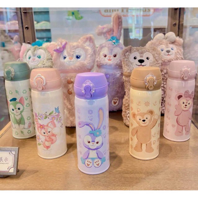 🔥พร้อมส่ง🇹🇭Codeลด20%❗️กระบอกใส่น้ำ พร้อมกระเป๋า Duffy&Friend ( Shanghai Disneyland แท้💯% )