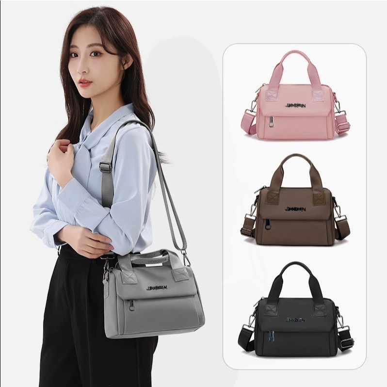 [BG77] กระเป๋าถือ กระเป๋าสะพายข้าง 6 ช่องการใช้งาน สะพายไหล่ แฟชั่นผู้หญิง ผ้าไนล่อน มีซับในอย่างดี