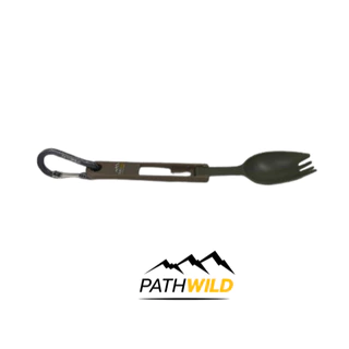 PATHWILD FOLDING SPORK ช้อน ส้อม พับได้เหมาะสำหรับพกพาเดินป่า วิ่งเทรลหรือกิจกรรมอื่นๆ