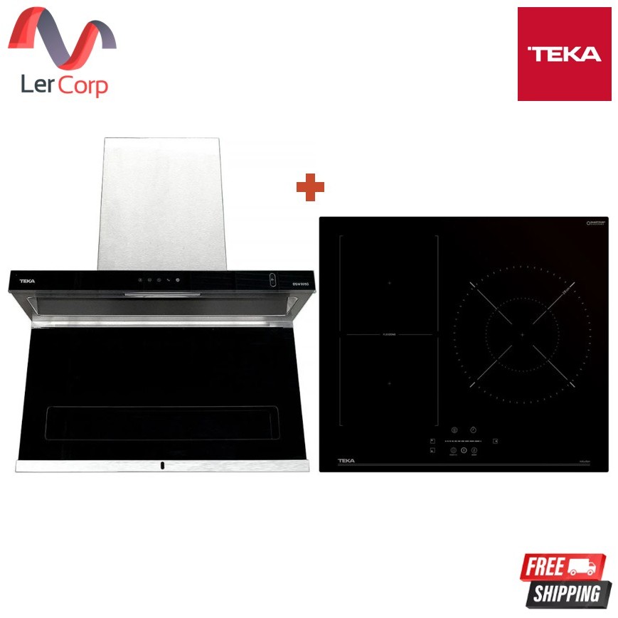 (TEKA) เครื่องดูดควัน รุ่น DSW 995 G + เตาไฟฟ้า INDUCTION รุ่น IBF 63210 SSS BK(VI3)