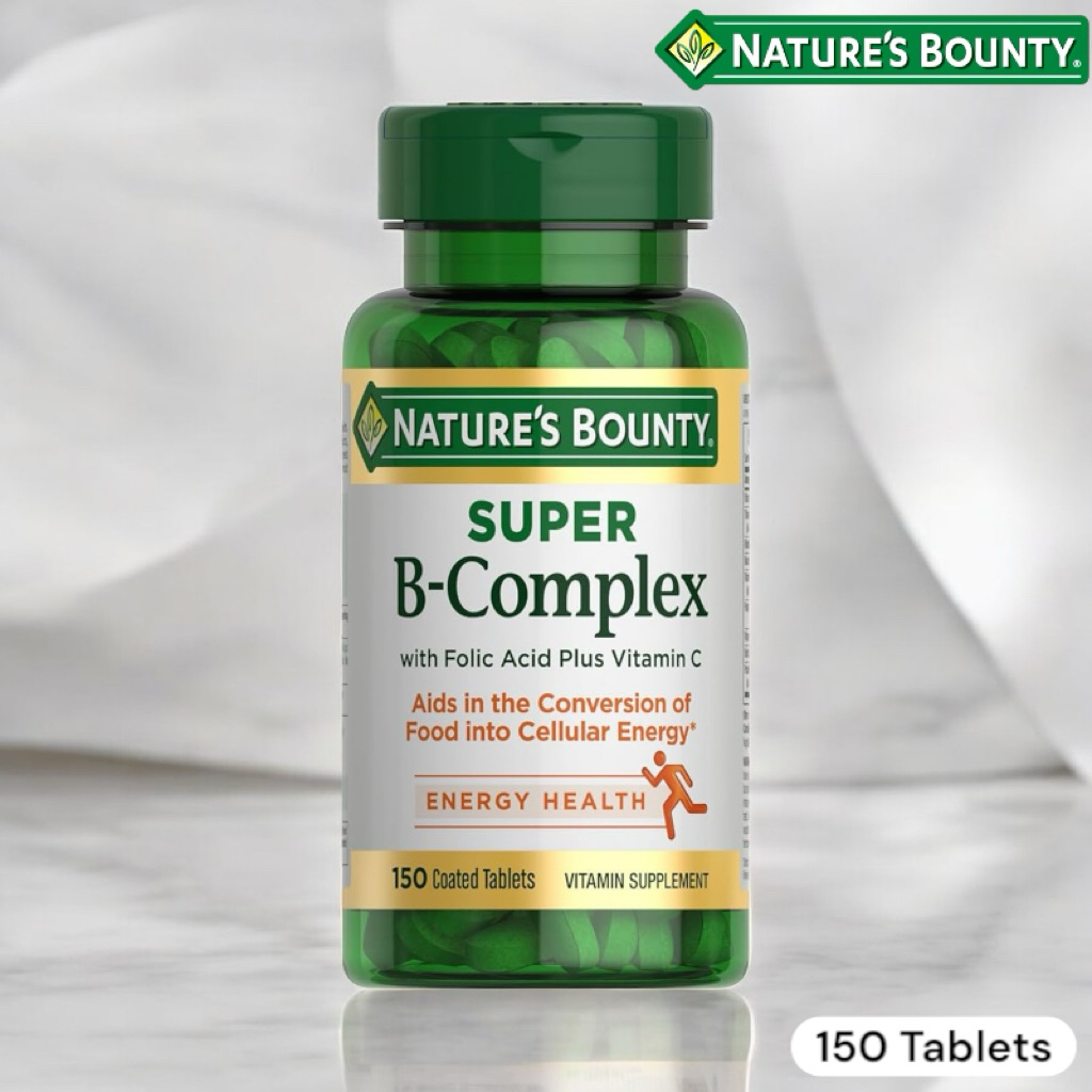 ✅พร้อมส่ง 🔖วิตามินบีรวม🍃Nature’s Bounty, B-Complex, Time Released, 125 Coated Tablets