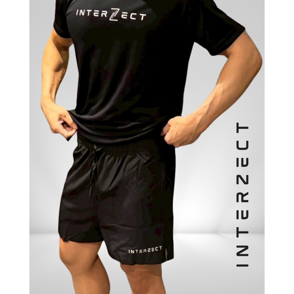 [พร้อมส่ง] Interzect : กางเกงออกกำลังกาย สามส่วน