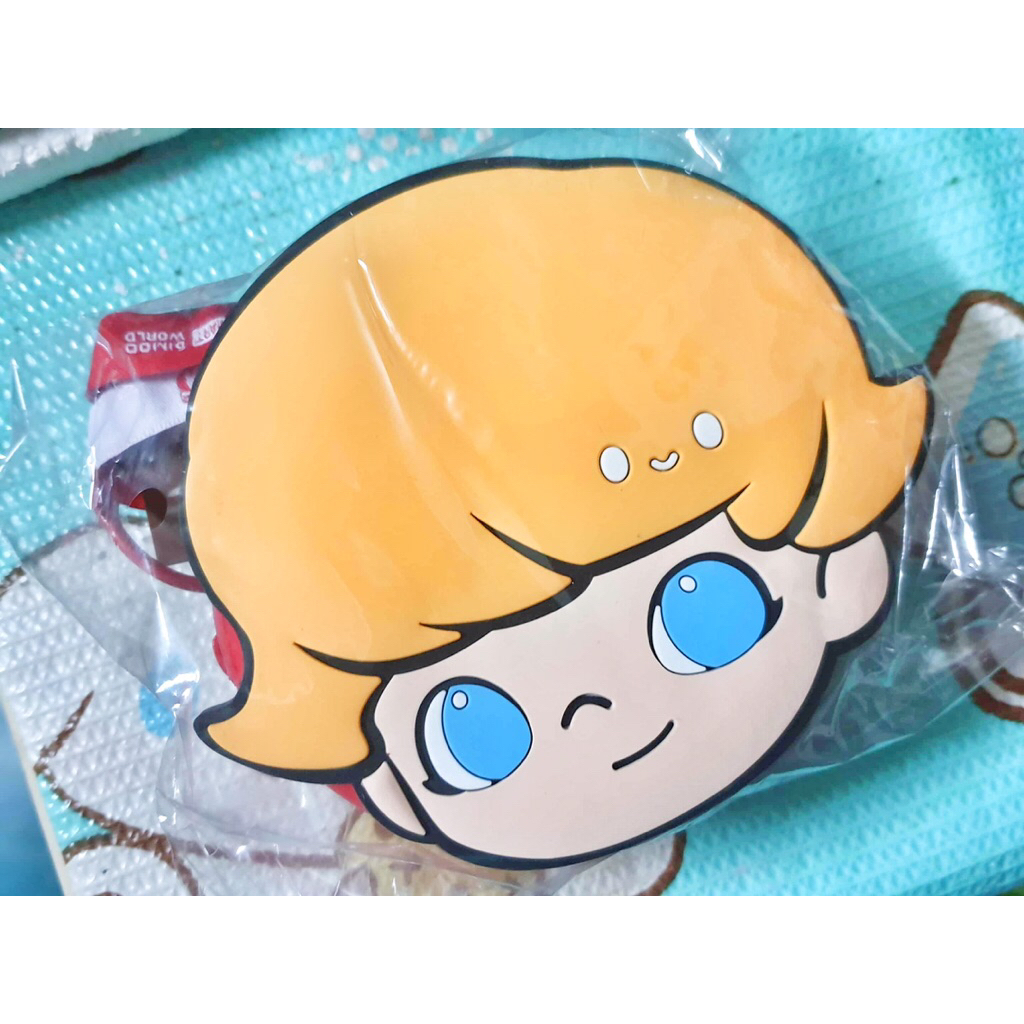 DIMOO KITKAT พวงกุญแจกระเป๋าสตางค์ Dimoo Popmart /หัวสีส้ม ราคาต่อ1ชิ้น