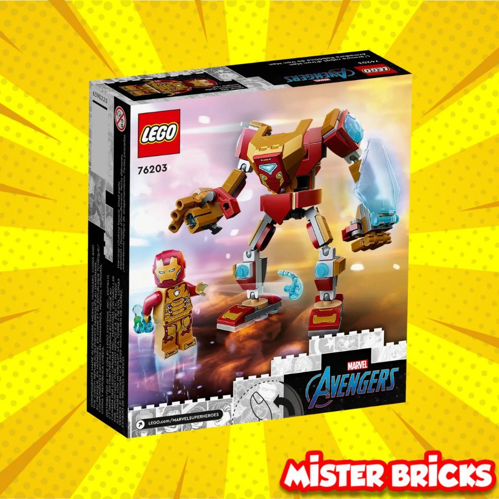 [RETIRED] LEGO Marvel 76203 ไอรอนแมนเมคหายาก พร้อมมินิฟิกแท้ ยิงสตั๊ด+โล่พลังงาน ราคา ถูกที่สุด ดีลบีเคเค แกลเลอรีภาพที่ 5