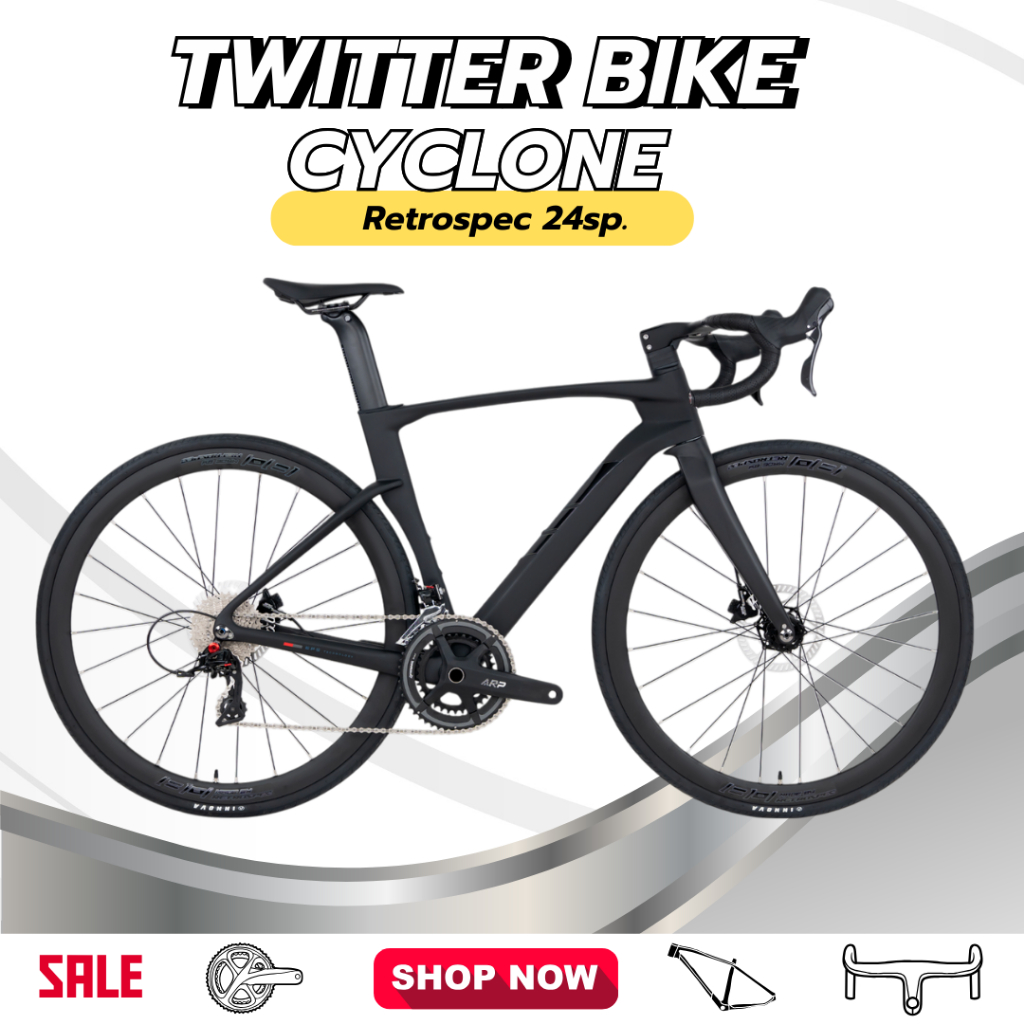 จักรยานเสือหมอบ TWITTER CYCLONE  RS 24SP