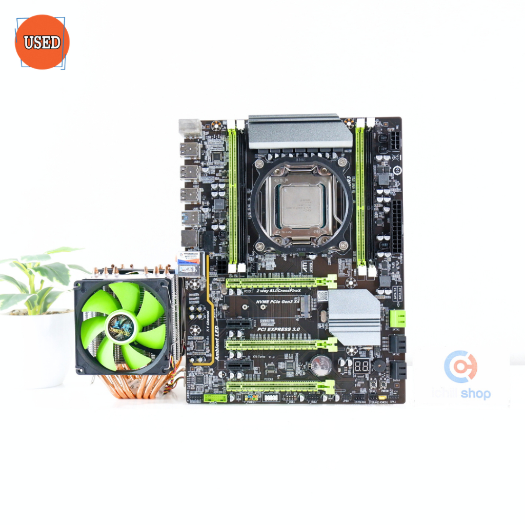 ชุดซีพียูพร้อมเมนบอร์ด CPU: INTEL XEON E5-2680 V2 + MB: ATERMITER X79 TURBO P16569