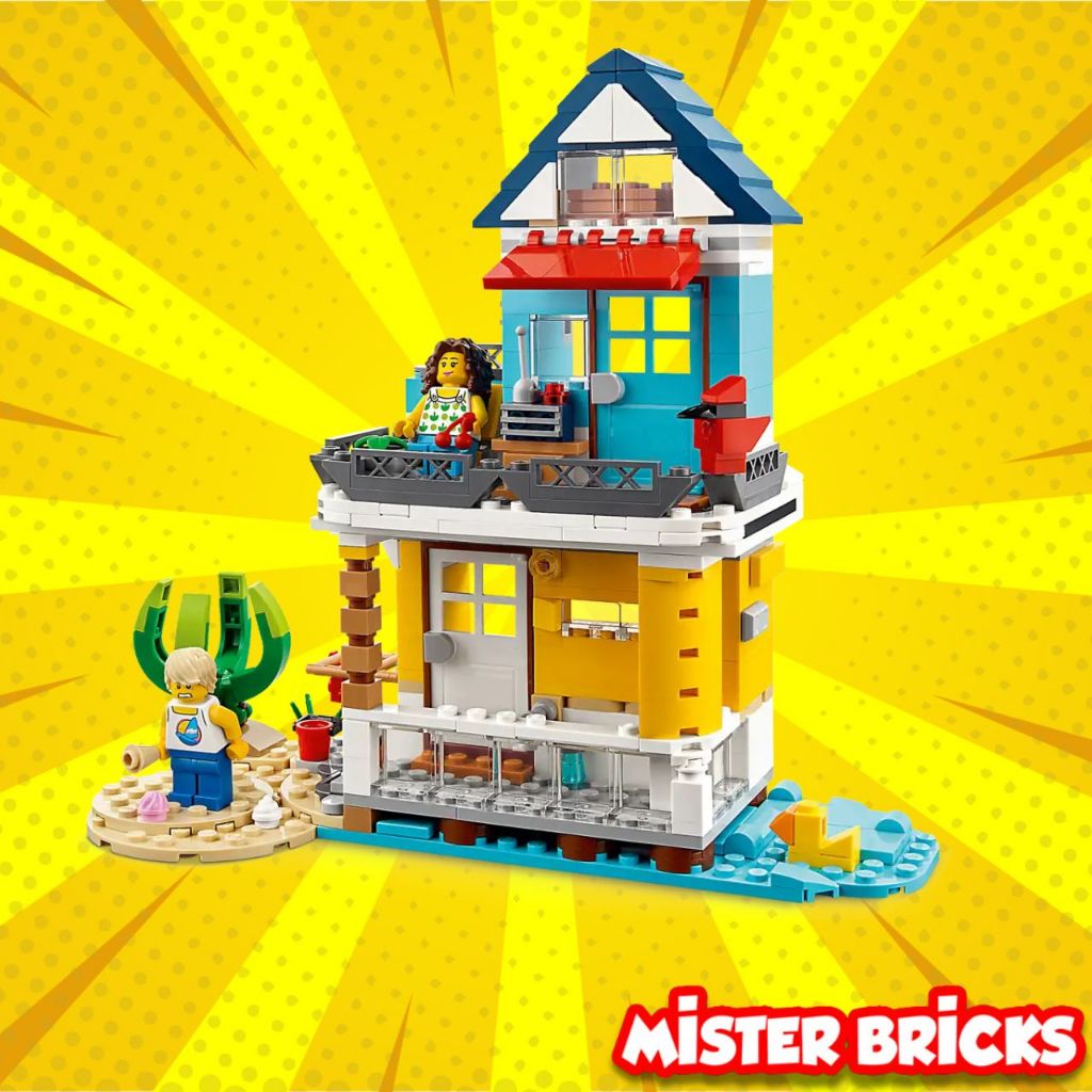 LEGO 31138 รถบ้านแคมเปอร์ 3in1 บ้านริมทะเล ร้านไอศกรีม เซ็ตใหญ่ ของแท้ เหมาะกับเด็ก 8+ - รูปที่ 4