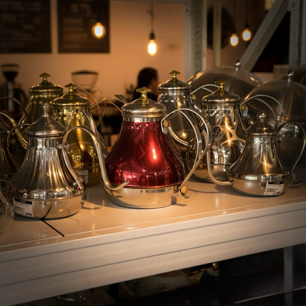 Gooseneck kettle (กาคอยาวหรือกาคอห่าน) ตั้งไฟได้