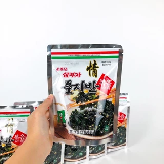 สาหร่ายโรยข้าวเกาหลี สาหร่ายอบแห้งผสมงา สาหร่ายปรุงรส สาหร่ายเกาหลี seaweed 김자반