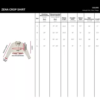 Merge Official - Zena Crop Shirt (พร้อมส่ง)