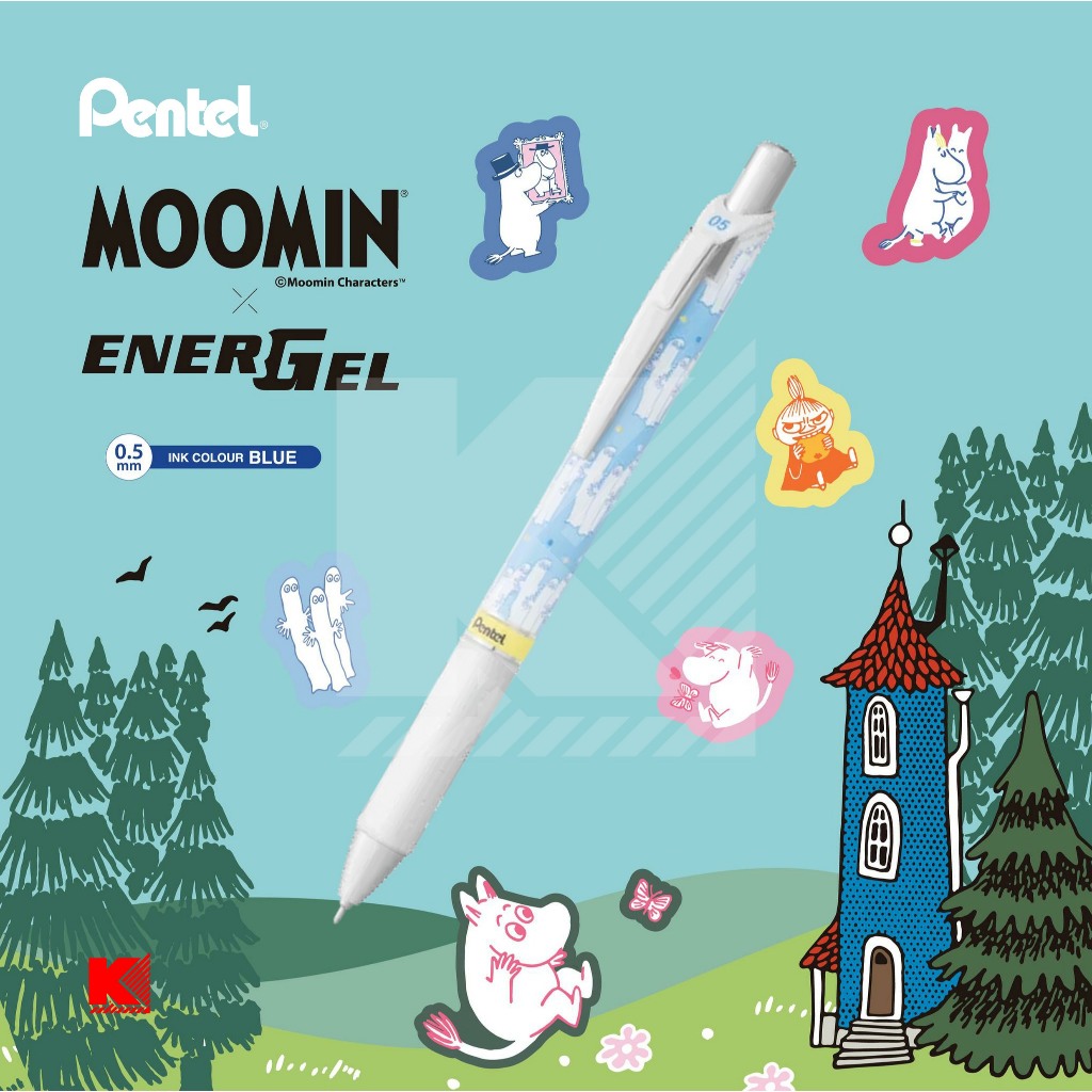 ปากกาเจล Pentel EnerGel Moomin Limited edition 0.5mm (มี 6 ลาย) ราคา ถูกที่สุด ดีลบีเคเค แกลเลอรีภาพที่ 6