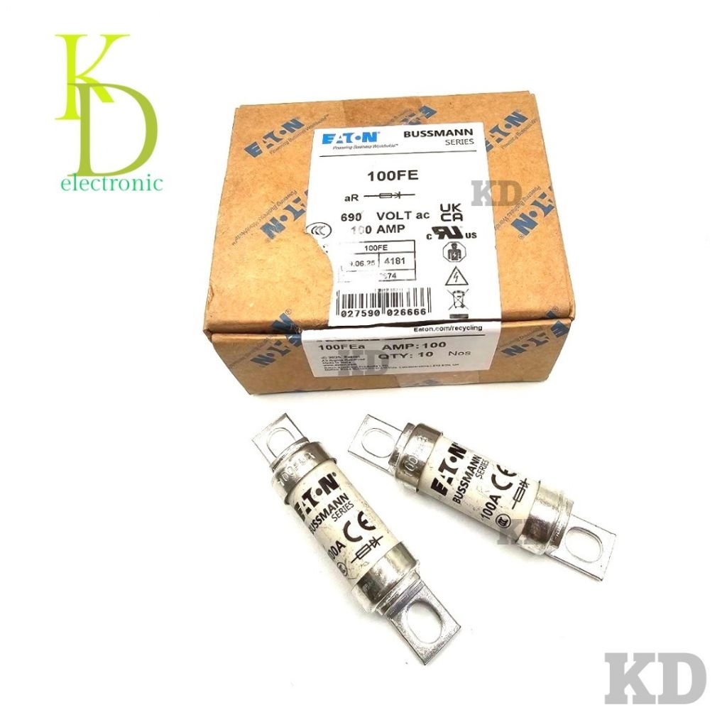 BUSSMANN FUSE BS88:4 BS88-4 35FE 35A,50FE 50A,63FE 63A,80FE 80A,100FE 100A ฟิวส์  EATON FUSE 690VAC 