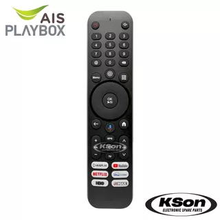 รีโมทกล่องทีวี เอไอเอส เพลย์บอกซ์ มีคำสั่งเสียง ใช้ได้ทุกรุ่น Universal AIS PLAYBOX Remote Control with Voice Control