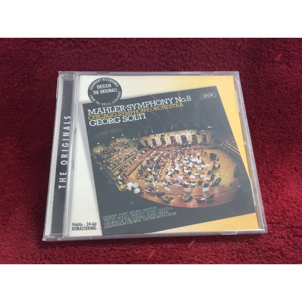 CD Mahler – Symphony No. 8 สภาพตามปก CA8-98