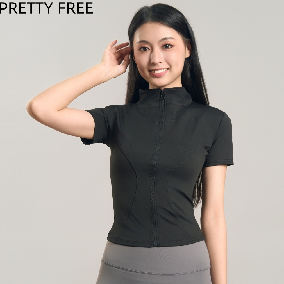 PRETTY FREE แจ็คเก็ตออกกำลังกาย กระชับหุ่น ใส่วิ่งและลำลอง