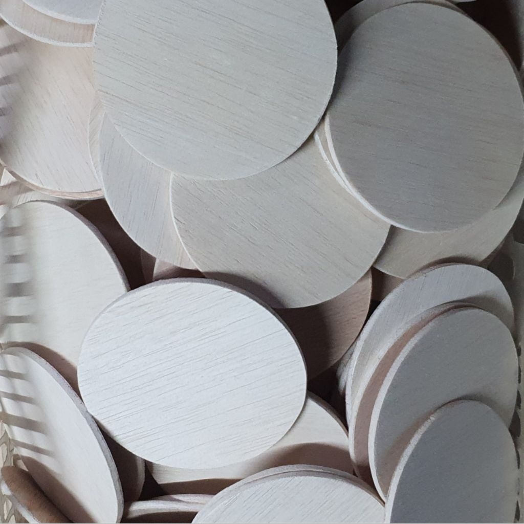 แผ่นไม้อัดวงกลม ขนาดเส้นผ่านศูนย์กลาง 10 มิล หนา 5 มิล | แผ่นไม้เปล่าสำหรับงาน DIY และงานฝีมือ - รูปที่ 2