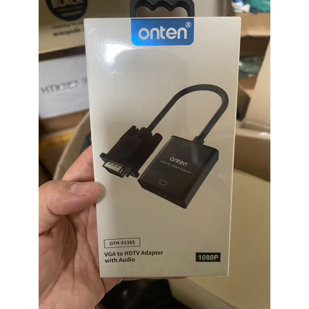 ONTEN ⚡️FLASH SALE⚡️(ราคาพิเศษ) VGA TO HDMI ADAPTER WITH AUDIO OTN-5138S สายแปลงสัญญาณภาพ