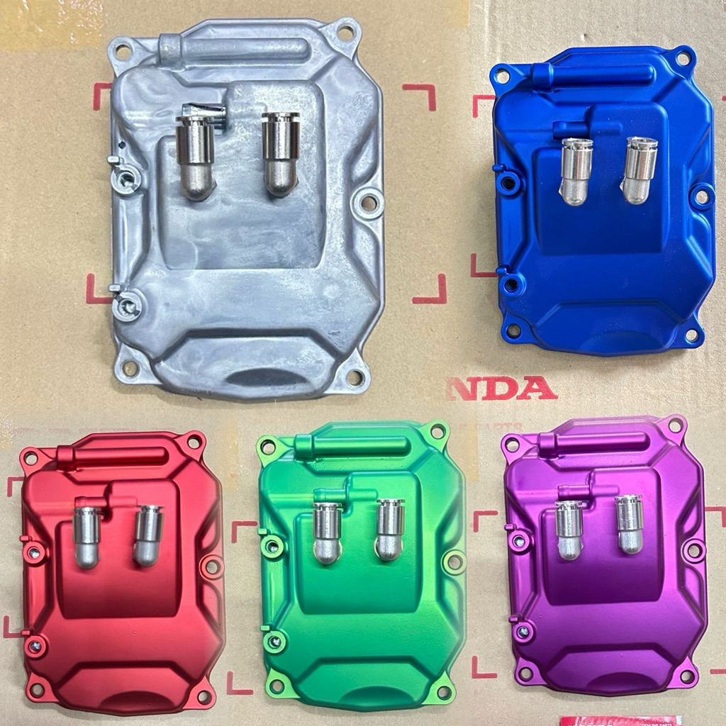 ฝาครอบฝาสูบ Giorno125 Lead125 Pcx160 ทำสีพาวเดอร์โค้ทแคนดี้ เจาะหัวฟิตติ้งระบายไอ ฝาแท้เบิกศูนย์