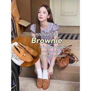 Minx รุ่น Toby (palette1) รองเท้าโลฟเฟอร์หนังกลับ พื้นนุ่ม ประดับชาร์ม brunch paws สุดคิ้วท์