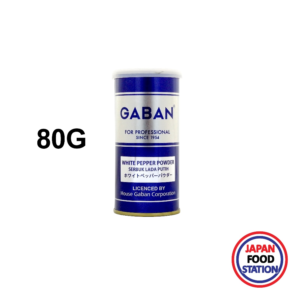 GABAN WHITE PEPPER POWDER 80G JP GRADE (22276) พริกไทยขาวป่น