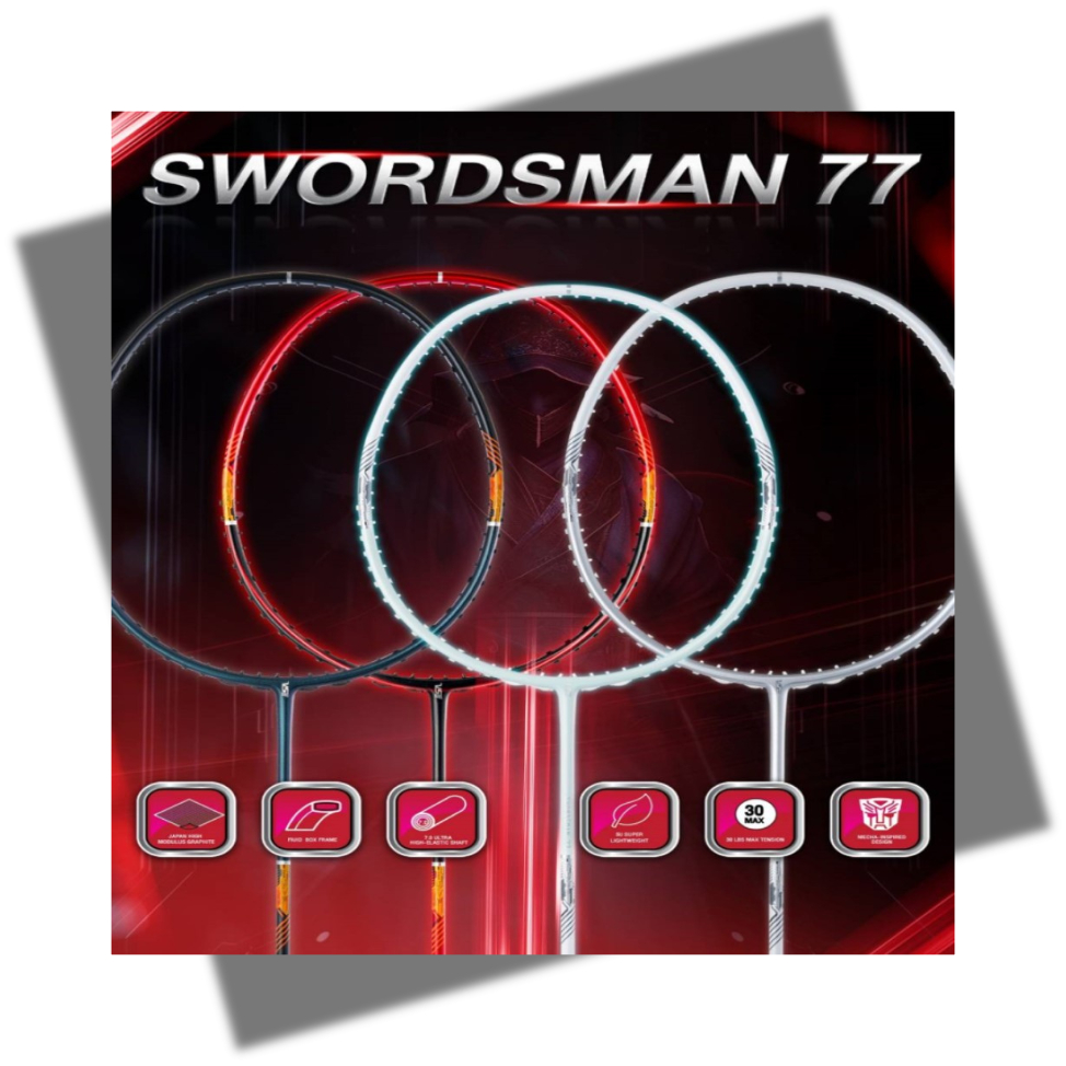 VS ไม้แบดมินตัน รุ่น Swordman 77 5UG6 แถมเอ็น กริป ซอง ประกัน 6 เดือน