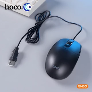 ็HOCO เม้าท์แบบมีสาย Wired Mouse เหมาะสำหรับใช้งานคอมพิวเตอร์ตั้งโต๊ะ ใช้งานง่าย น้ำหนักเบา 18 เดือน GM50