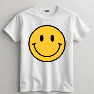ตัวรีดติดเสื้อ F.168 set.3 Smile หน้ายิ้มหน้ากลม แผ่นฟิล์มรีดร้อน รีดง่าย