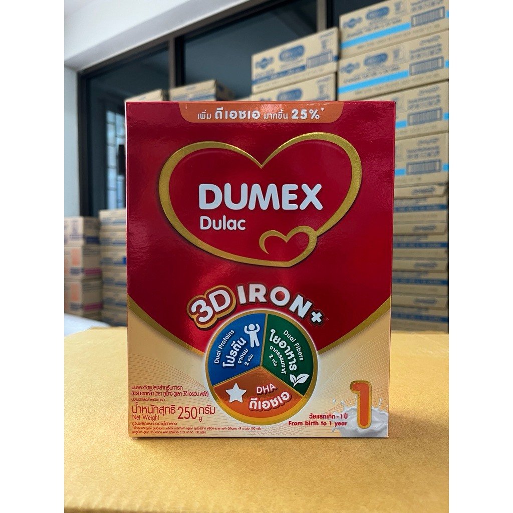 นมผง Dumax Dulac สูตร 1 ดูแลค ดูแมค ปริมาณ 250 กรัม
