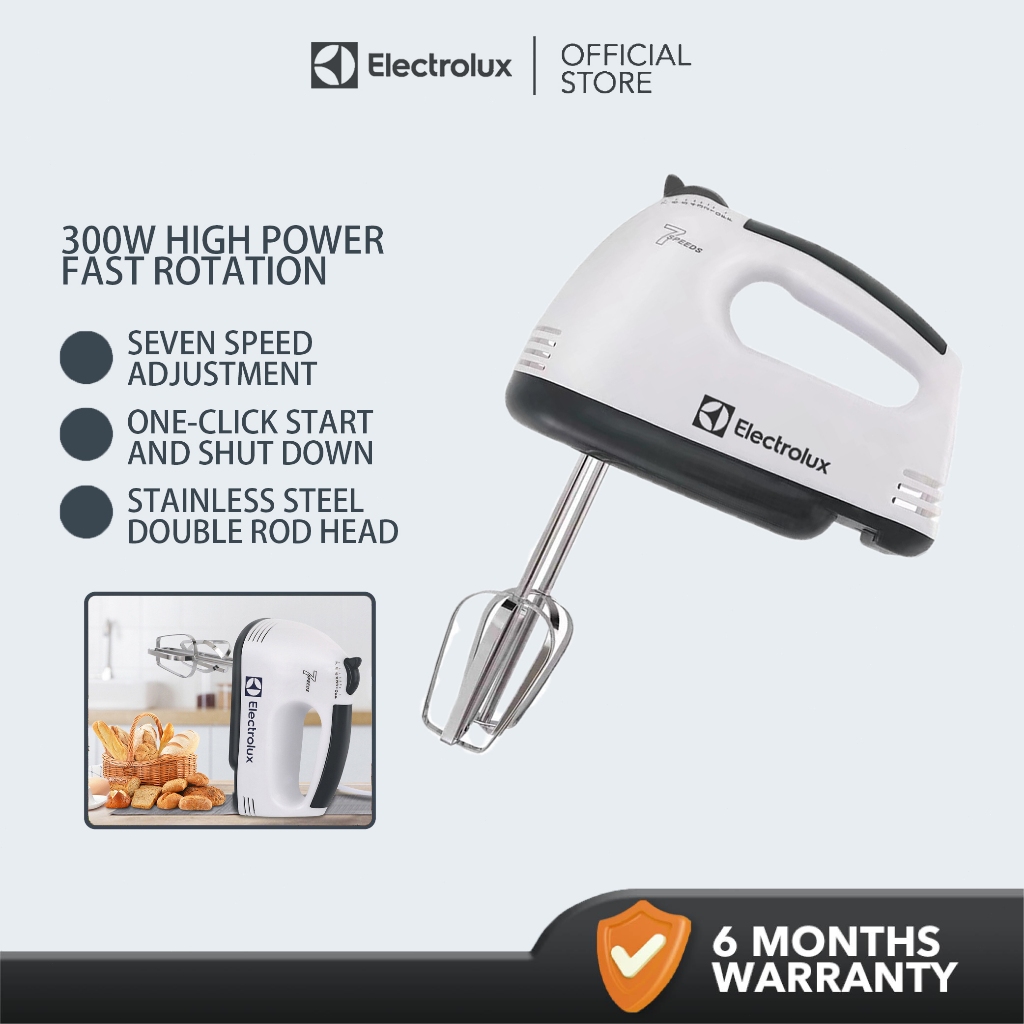 Electrolux เครื่องตีไข่ เครื่องผสมแป้งสำหรับทำขนมแบบตั้งโต๊ะแบบไฟฟ้ากำลังสูง เครื่องผสมมือ(รองรับการออกใบแจ้งหนี้)