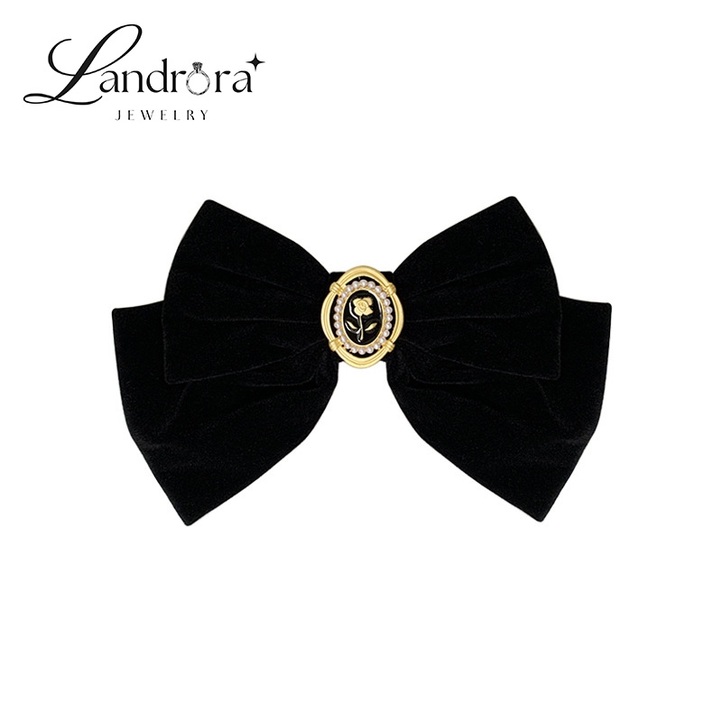 กิ๊๋บโบว์สไตล์ฝรั่งเศส​ เฉดสีดำ hair clip DBC1941