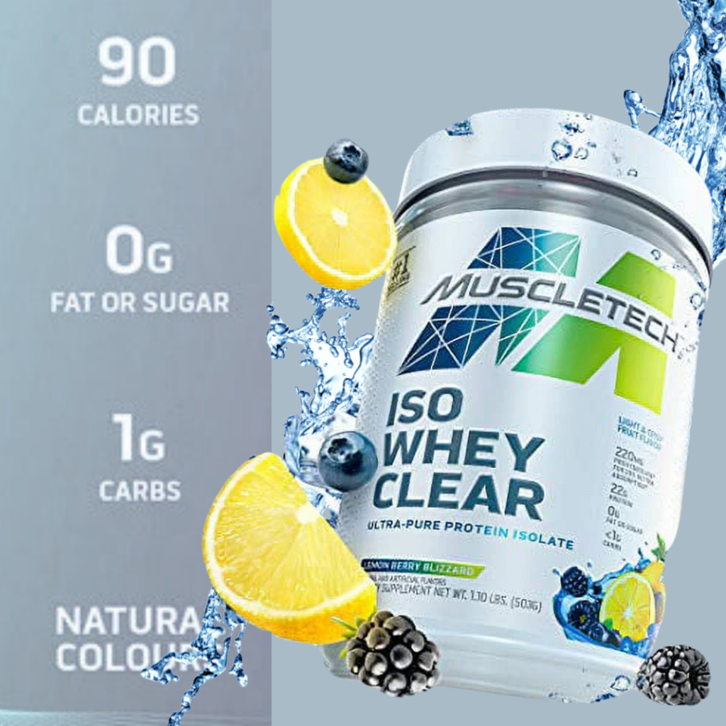 MuscleTech Iso Clear Whey Protein 1.1lb (19 Servings)