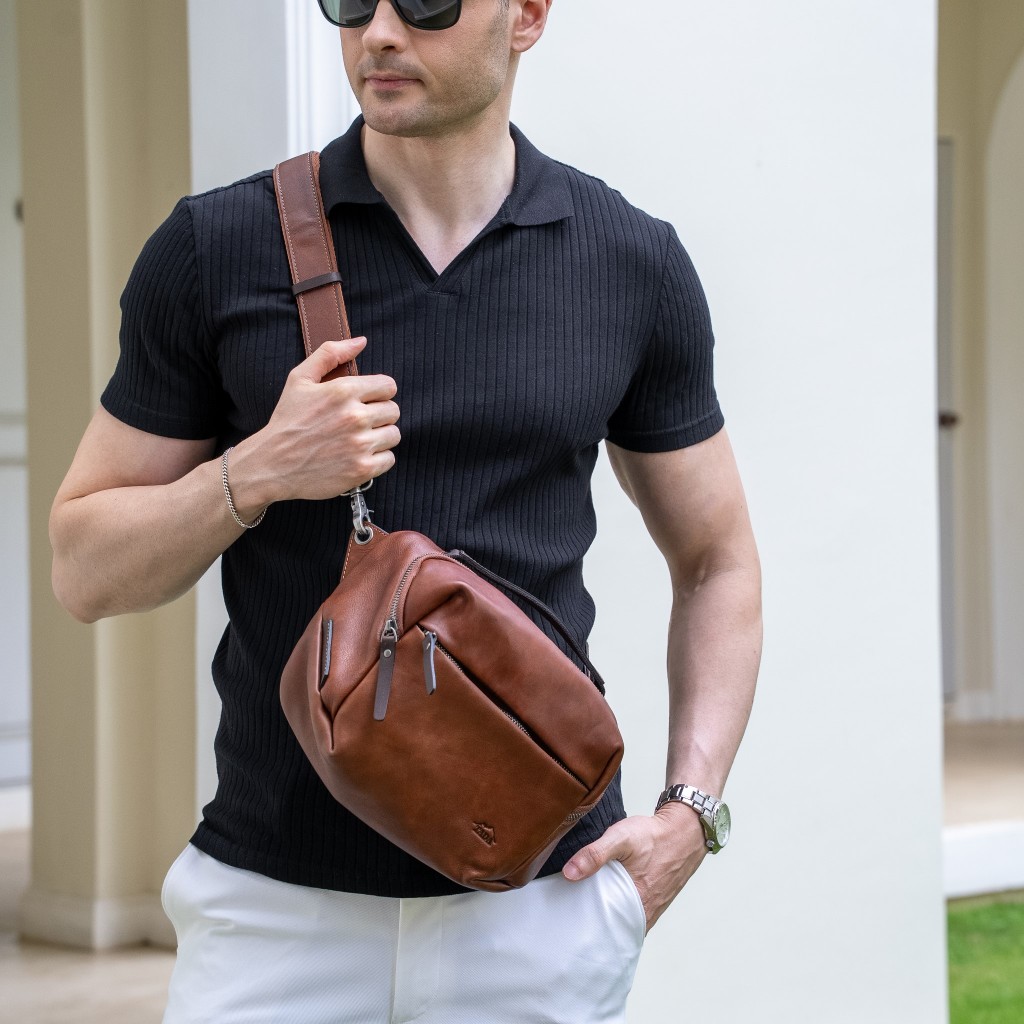 กระเป๋าหนังแท้ผู้ชาย รุ่น B-711