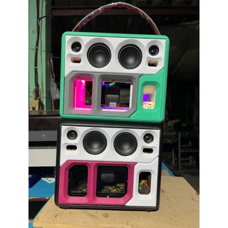ตู้กระแทกข้าง 3”3ชั้น กลาง3”แหลม1.5”ลำโพงบลูธูท งานดิบ