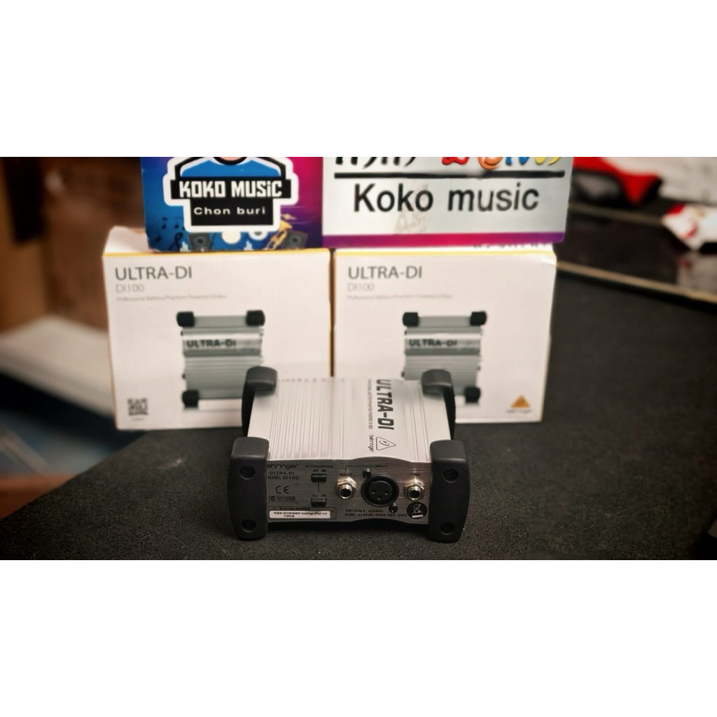 BEHRINGER DI-100 ULTRA DI-BOX กล่องป้องกันเสียงรบกวน กล่อง DI100 DI BOX di 100 +++