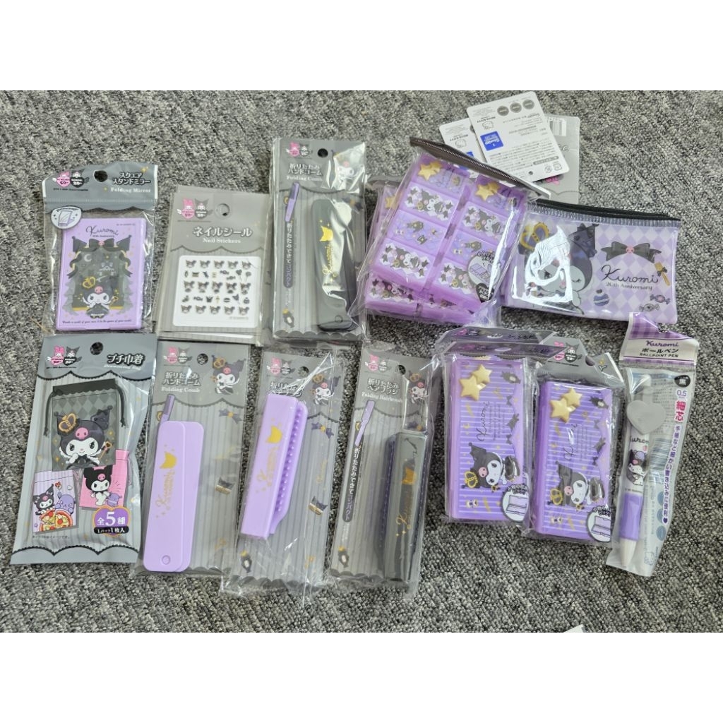 คุโรมิ Kuromi พร้อมส่ง ซองซิป / กระเป๋า ลิขสิทธิ์แท้ 100% นำเข้าจากญี่ปุ่น  มีหลายรายการ