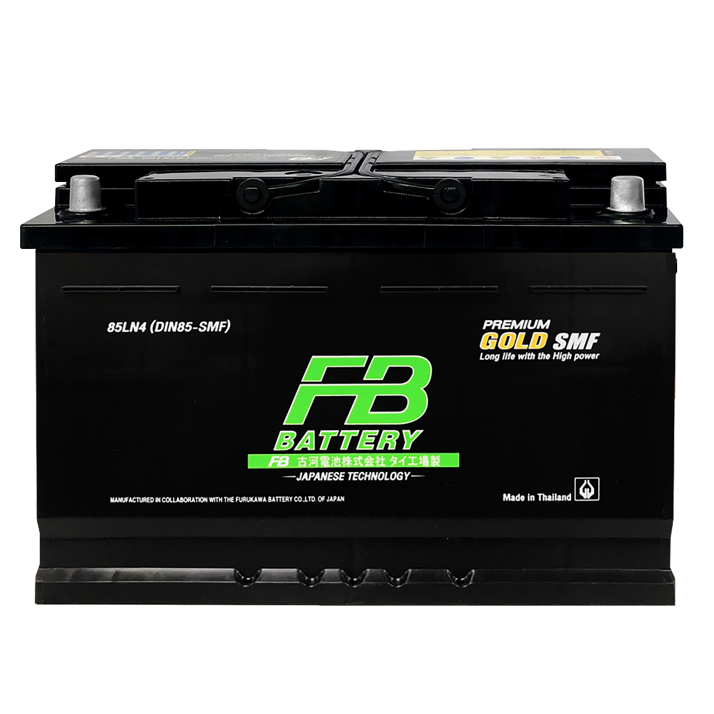 FB แบตเตอรี่ Premium Gold 85LN4 DIN85 SMF แห้งแท้ 85 แอมป์