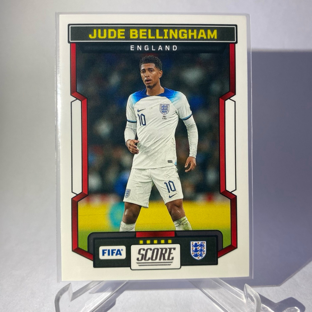การ์ดนักฟุตบอล JUDE BELLINGHAM, ENGLAND, SCORE, PANINI 2023