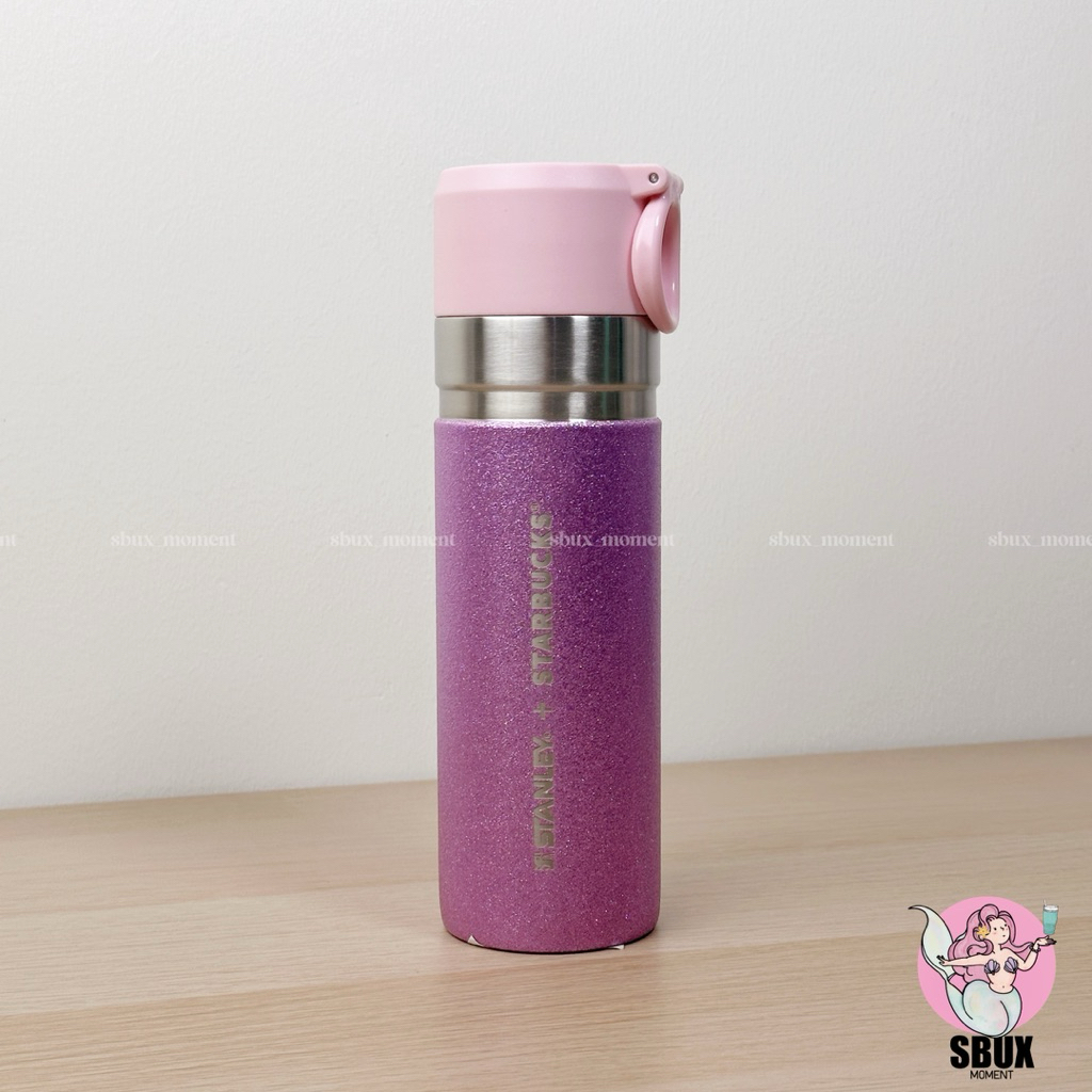 🩷 Starbucks Sakura 2024 × Stanley Glitter Purple Bottle 473ml (Limited Edition Japan) 🩷