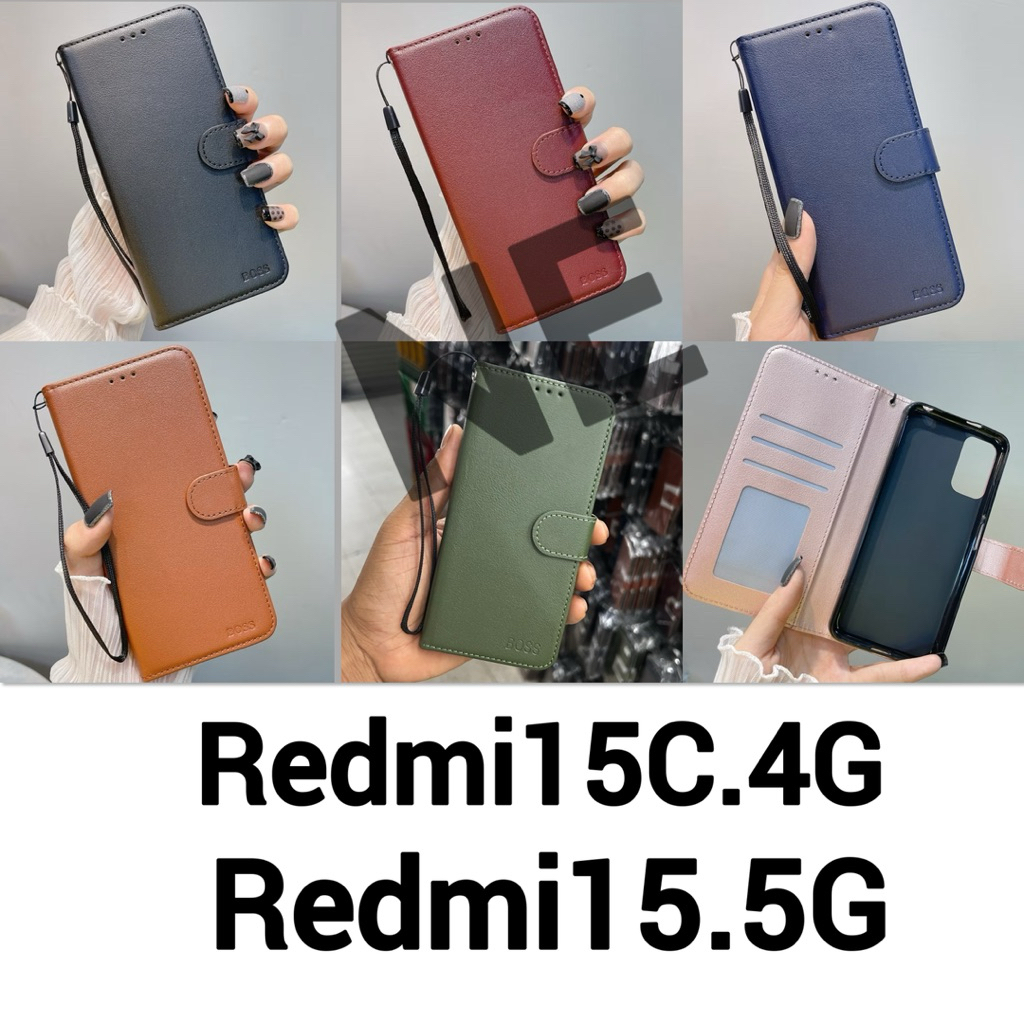CASE เคส รุ่น Xiaomi  Redmi 15C.4G - Redmi 15.5G - ฝาพับ ✅📮