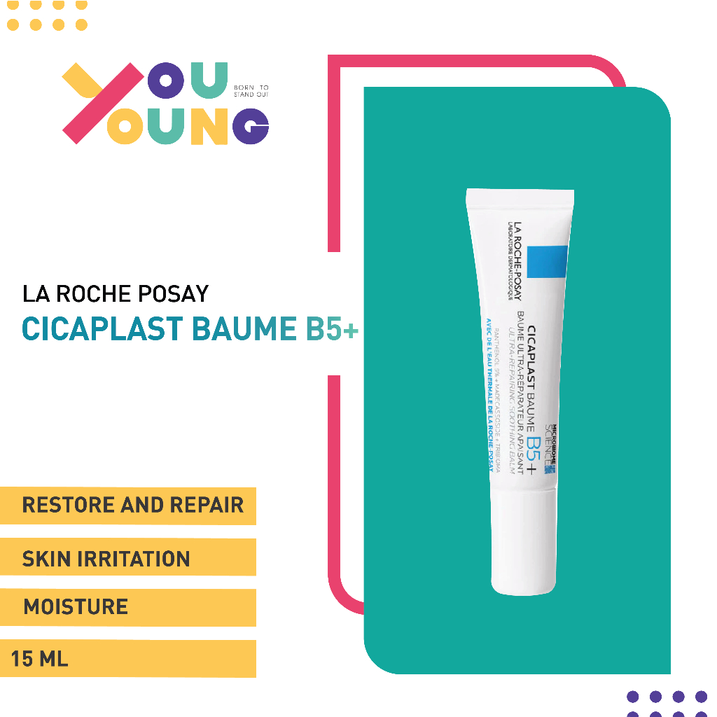 [15 ML] LA ROCHE-POSAY CICAPLAST BAUME B5+ 15ml ซิคาพลาส โบม บี5+ 15 มล..