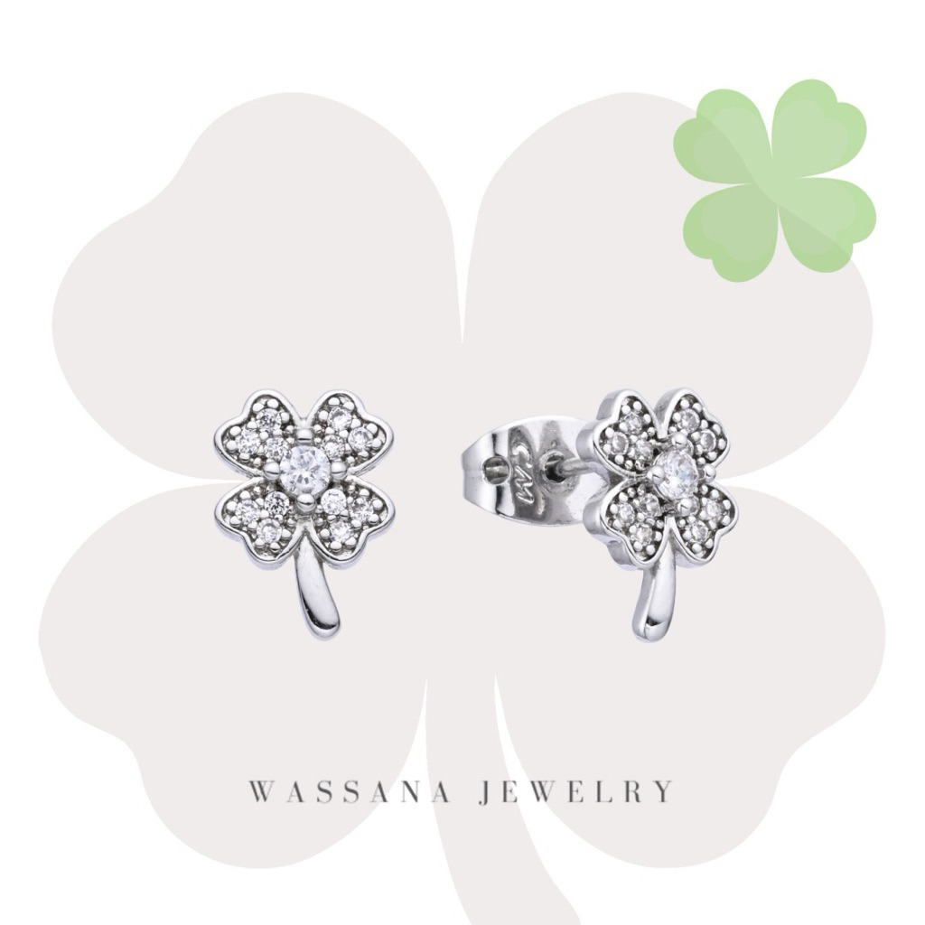 wassana.jewelry ต่างหูติดหูรุ่น mini clover