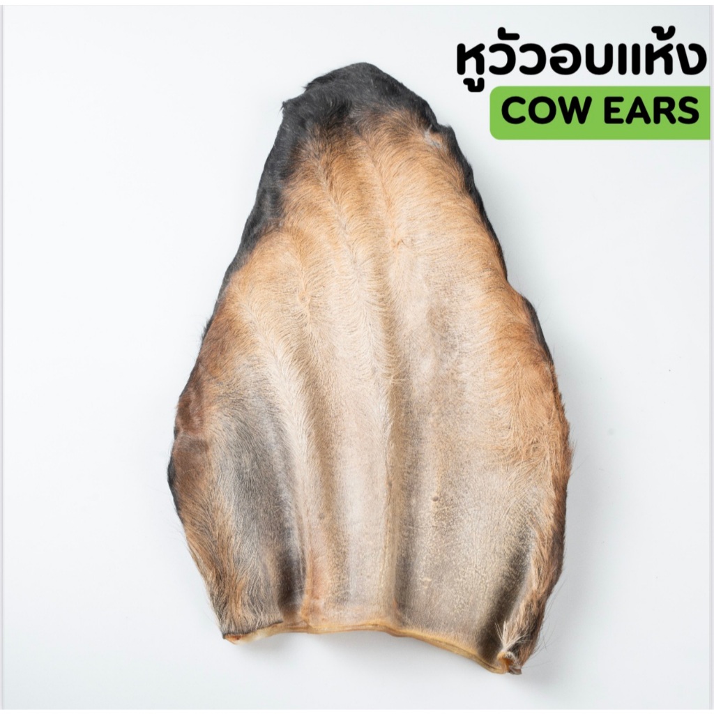 หูวัวอบแห้ง ขนมสำหรับสุนัข ชิ้นใหญ่ ขนาดใหญ่ คัดเกรดอย่างดี ของเคี้ยวเล่นธรรมชาติ