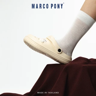 Marco Pony รองเท้าแตะผู้หญิง รองเท้า หัว โต หญิง รุ่นเบา นุ่ม สบายเท้า 3cmพื้นหนา MH9015W