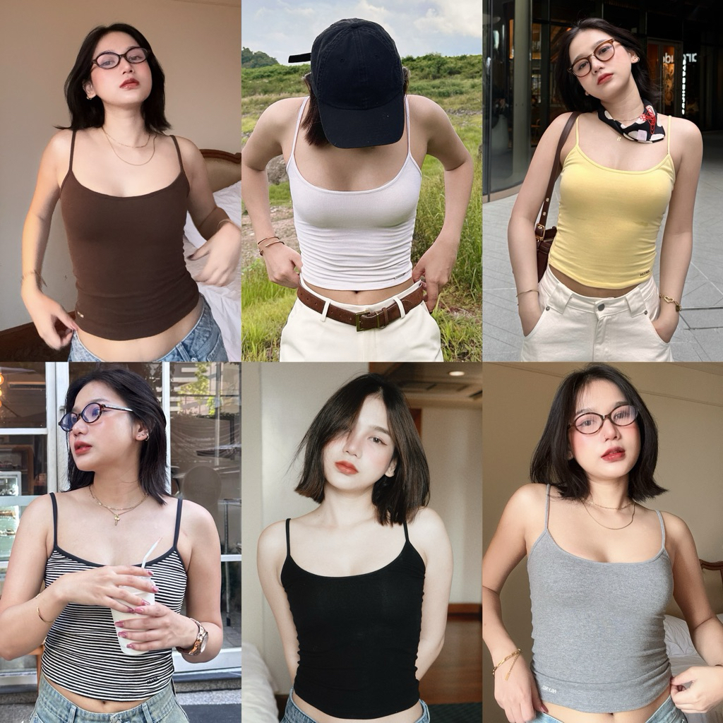 base tank top เสื้อสายเดี่ยวทรงเบสิค