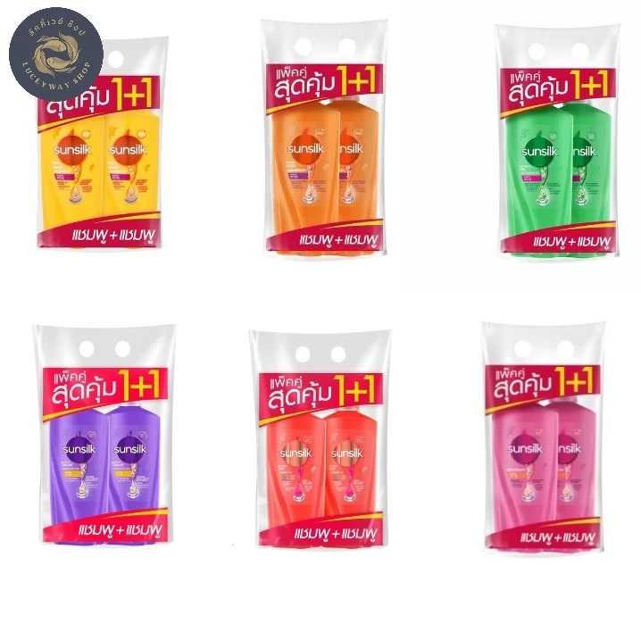 Sunsilk แชมพูซันซิล แพ็คคู่ 1+1 (แชมพู+แชมพู ) ขนาด 325 มล.