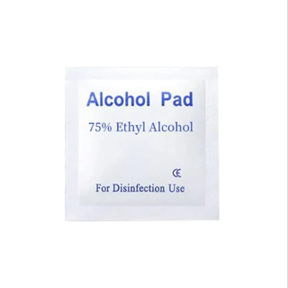 Alcohol Pad ชิ้นละ 1 บาท แผ่นแอลกอฮอล์ 75% เช็ดทำความสะอาดเล็บแบบพกพา สินค้าพร้อมส่ง
