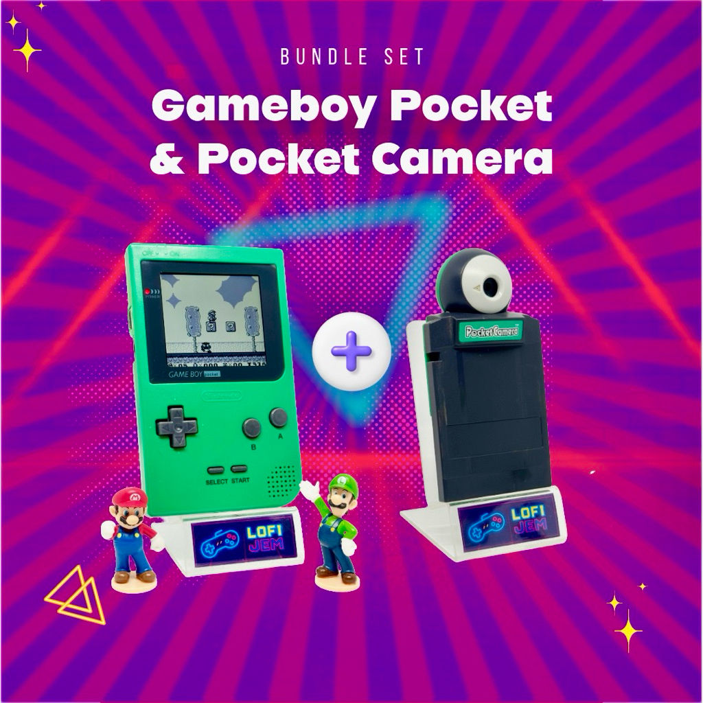 🎮 เซ็ทคู่! 📷 GAMEBOY Pocket จอ IPS พร้อมกล้อง Pocket Camera สุดคูลล์ เกมบอย พ็อกเก็ต