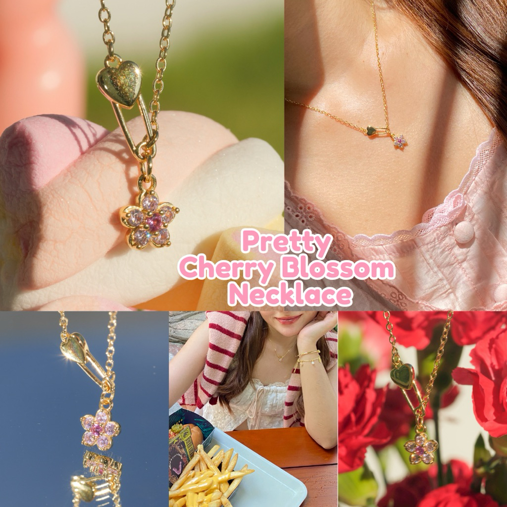 The Lucy Pretty Cherry blossom necklace